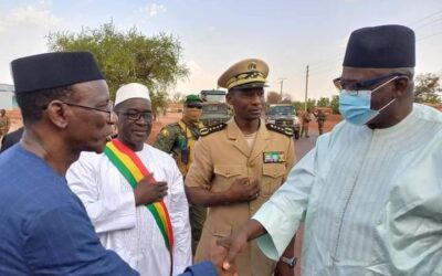 L’ARRIVÉE DANS LA VENISE MALIENNE, CE VENDREDI 03 JUIN 2022, DU MINISTRE DU DÉVELOPPEMENT RURAL MONSIEUR MODIBO KEITA POUR VISITER LES RÉALISATIONS DU PROJET INCLUSIF.